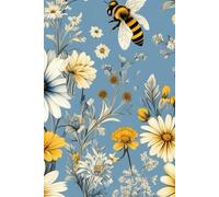 Oh So Pretty Floral Paperback Lined Notebook with Bumble Bee and Daisy Design. 150 Lined Pages. Pretty Notebooks. Her Birthday. Gifts for her. Pretty Gifts.