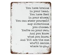 Oh The Places Youll Go Metal Sign Literary Decor 8x12 Inch