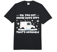 Oh, Tienes días de Nieve Libres, Divertido Empleado Postal de Correo navideño Comfort Colors Adult Heavyweight T-Shirt