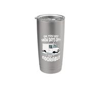 Oh, tienes días de nieve sin correo, divertida Navidad para un trabajador postal Vaso térmico de acero inoxidable de doble pared