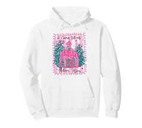 Oh, Ven, déjanos adorarlo, Pink Church Christmas Christian Girl Sudadera con Capucha
