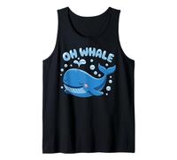Oh Whale Juego de Palabras Ocean Orca Sea Aquarium Cute Funny Animal Camiseta sin Mangas