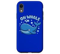 Oh Whale Juego de Palabras Ocean Orca Sea Aquarium Cute Funny Animal Carcasa para iPhone XR