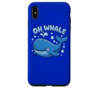 Oh Whale Juego de Palabras Ocean Orca Sea Aquarium Cute Funny Animal Carcasa para iPhone XS MAX