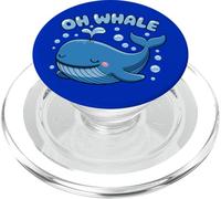 Oh Whale Juego de Palabras Ocean Orca Sea Aquarium Cute Funny Animal PopSockets PopGrip para MagSafe
