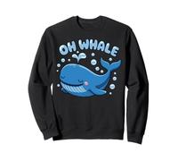 Oh Whale Juego de Palabras Ocean Orca Sea Aquarium Cute Funny Animal Sudadera