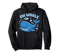 Oh Whale Juego de Palabras Ocean Orca Sea Aquarium Cute Funny Animal Sudadera con Capucha