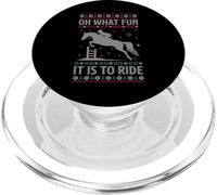 Oh What Fun It Is To Ride Horse Ugly Horse Suéter de Navidad PopSockets PopGrip para MagSafe