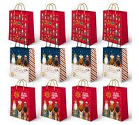 OH YEAH - 12 Bolsas Regalo Reyes Magos - 26 x 10 x 32 cm - 3 Diseños Variados - Regalo para Navidad - Bolsas para Regalos Temático Reyes Magos - Detalles Personalizados - REGALO ÚNICO
