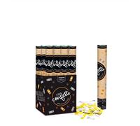 OH YEAH - 12 Unidades - Cañón Confeti Foil Oro y Plata - 40 cm - Fiestas y Celebraciones - Ideal para Bodas, Cumpleaños, Eventos y Despedidas - Gran Potencia de Alcance - FÁCIL DE USAR