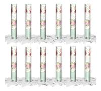OH YEAH - 12 Unidades - Cañón Confeti Mariposas Blancas - 30 cm - Fiestas y Celebraciones - Ideal para Bodas, Cumpleaños, Eventos y Despedidas - Gran Potencia de Alcance - FÁCIL DE USAR