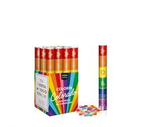 OH YEAH - 12 Unidades - Cañón Confeti Multicolor Papel - 40 cm - Fiestas y Celebraciones - Ideal para Bodas, Cumpleaños, Eventos y Despedidas - Gran Potencia de Alcance - FÁCIL DE USAR