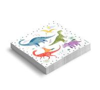 OH YEAH - 20 Unidades - Servilleta Desechable Fiesta Baby Dinos - 33x33 cm - Platos, Vasos, Servilletas y Mantel - Decoración Mesa Cumpleaños Infantil - Diseño Dino - Celebraciones y Fiestas Temáticas
