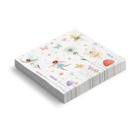 OH YEAH - 20 Unidades - Servilleta Papel Fiesta Hadas - 33 x 33 cm - Platos, Vasos, Servilletas y Mantel - Decoración Mesa Cumpleaños Infantil - Diseño Mágico - Celebraciones y Fiestas Temáticas