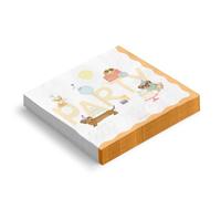 OH YEAH - 20 Unidades - Servilleta Papel Fiesta Perritos - 33 x 33 cm - Platos, Vasos, Servilletas y Mantel - Decoración Mesa Cumpleaños Infantil - Celebraciones y Fiestas Temáticas de Animales