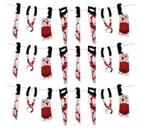 OH YEAH - 3 Unidades Guirnalda Halloween Cuchillos Sangre Decorativa - 3 m - Decoración de Fiesta, Colegios, Negocios y Eventos Especiales - Ambientes Terroríficos y Divertidos para Niños y Adultos