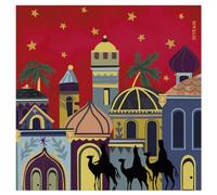 OH YEAH - 30 Unidades Servilleta Reyes Magos Desechable 33 x 33 cm - Decoración Temática Navideña de Reyes Magos - Diseño Festivo Navideño - Celebración Noche de Reyes