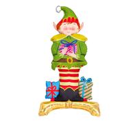 OH YEAH - Globo con Base Foil Elfo Mágico Navidad - 110 cm - Decoración Festiva con Duendes - Accesorios Navideños - Complementos para Fiestas, Hogar y Colegios - Diseño Único