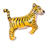 OH YEAH - Globo Foil Tigre - 104 cm - Decoración Cumpleaños Animales - Globos Safari - Decoración Globos Animales Selva - Globos Cumpleaños Helio - APTO HELIO