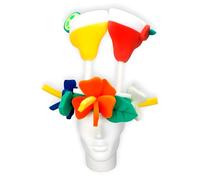 OH YEAH - Gorro de Foam Gigantes con Copas Cóctel - 40 cm de alto x 45 cm de largo - Accesorios Originales - Hora Loca - Disfraces - Bodas - Eventos Temáticos - PELUCAS FOAM GRANDES