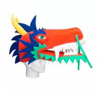 OH YEAH - Gorros de Foam Gigantes Dragón - 42 cm de alto x 67 cm de largo - Accesorios Originales - Hora Loca - Disfraces - Bodas - Eventos Temáticos - PELUCAS FOAM GRANDES