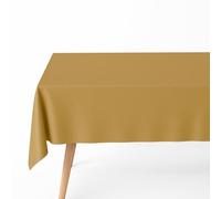 OH YEAH - Mantel Papel Plegado Oro Desechable Feliz Navidad - 120 x 180 cm - Platos, Vasos, y Servilletas - Decoración Mesa Navideña - Diseño Estrellas Doradas - Celebraciones de Navidad