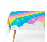 OH YEAH Mantel Plegado Impermeable 1,20 x 1,80 m - Unicornio Decoración Cumpleaños, Vajilla Unicornio, Set Decoración Fiesta Unicornio, Decoración Cumpleaños, Fiesta Decoración Vajilla.