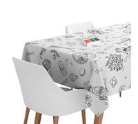 OH YEAH - Mantel Plegado Reyes Magos Desechable 1,20 x 1,80 m - Decoración Temática Navideña de la Noche de Reyes Magos - Diseño Festivo Navideño - Celebración Noche de Reyes - para Pintar