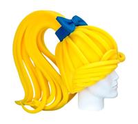 OH YEAH - Peluca de Foam Gigantes Coletas Rubias - 42 cm de alto x 23 cm de largo - Accesorios Originales - Hora Loca - Disfraces - Bodas - Eventos Temáticos - PELUCAS FOAM GRANDES