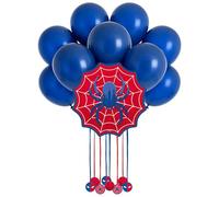 OH YEAH - Piñata Cumpleaños Grande + Set Globos Látex - Decoración Fiestas Infantiles - Piñatas Grandes para Rellenar - Juguetes y Chuches - FÁCIL DE RELLENAR (Araña)