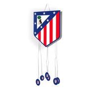 OH YEAH - Piñata de Cumpleaños Grande Escudo 42 x 40 cm Atlético de Madrid - Decoración Fiestas Infantiles Niño y Niña - Piñatas Grandes para Rellenar con Juguetes y chuches - FÁCIL DE RELLENAR