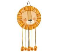 OH YEAH - Piñata de Cumpleaños Grande León Safari Ø 42 cm - Decoración Fiestas Infantiles Niño y Niña - Piñatas Grandes para Rellenar con Juguetes y chuches - FÁCIL DE RELLENAR