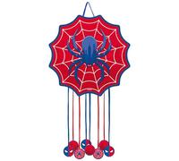 OH YEAH - Piñata de Cumpleaños Grande Spider 45 x 45 cm - Decoración Fiestas Infantiles Niño y Niña - Piñatas Grandes para Rellenar con Juguetes y chuches - FÁCIL DE RELLENAR