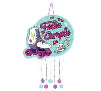 OH YEAH - Piñata de Cumpleaños Patín Grande - Decoración Fiestas Infantiles Niño y Niña - Piñatas Grandes para Rellenar con Juguetes y chuches - FÁCIL DE RELLENAR