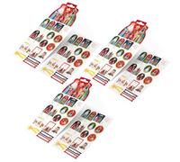 OH YEAH - Set 6 Láminas de Etiquetas Adhesivas + 3 Cartas - 14,5 x 20,5 cm - Navidad - Reyes Magos - Decoración - Regalos - Pegatinas (Kit Etiquetas Adhesivas Noche Reyes Magos)