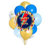 OH YEAH - Set Globos Día del Padre - Globo Foil de Ø 43 cm + Globos Látex de Ø 30 cm - Regalo Original - Accesorios Únicos - Papás Primerizos - Detalle para Papa - DÍA DEL PADRE