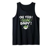 Oh Yeas Guac Baby Funny Aguacate Guacamole Un Amante de la Comida Vegana Camiseta sin Mangas
