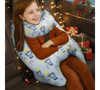 OHAANYY Almohada Viaje para Niños, Almohada Coche Niños, Desmontable y Lavable a Máquina, Algodón, Cómodo, Diseño Forma de H, Regalo Ideal para Viajes Coche