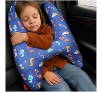 OHAANYY Almohada Viaje para Niños, Almohada Coche Niños, Desmontable y Lavable a Máquina, Algodón, Cómodo, Diseño Forma de H, Regalo Ideal para Viajes Coche