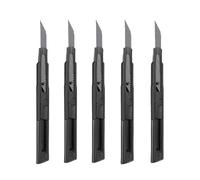 OhanaBeach® cutter Juego de 5 piezas,Para cortar papel y cartón, cortador de papel profesional, cuchillo multiusos retráctil, cuchillo para alfombras, cuchillo multiusos
