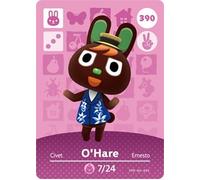 O'Hare - Tarjeta Amiibo de Nintendo Animal Crossing Happy Home Designer Series 4 - 390