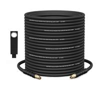 OHAYORI 15M Manguera Flexible de Alta Presión para Hidrolimpiadora Kärcher K2 K3 K4 K5 K6 K7, 220 Bar, Repuesto Resistente Desgaste, Accesorios Extensión Conexión Rápida Tipo Click para Lavado Coches