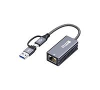 OHBUYAGN Adaptador Ethernet USB 5G LAN USB 3.2 Gen 2 a RJ45, 5000 Mbps, adaptador de red Gigabit a aluminio, compatible con ordenadores portátiles, Linux, PVE, PC bajo Windows 11/10/8, etc