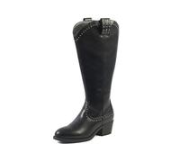 OHC - Modelo GRAPES - Botas altas para mujer Wide Calf 2XL - Doble suela extraíble, tacón de 5,5 cm - Cierre de cremallera a media altura - Comodidad y estilo - Ideales para la ciudad y el día a día