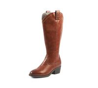 OHC - Modelo GRAPES - Botas altas para mujer Wide Calf 2XL - Doble suela extraíble, tacón de 5,5 cm - Cierre de cremallera a media altura - Comodidad y estilo - Ideales para la ciudad y el día a día