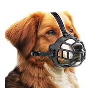 OHCOZZY Bozal para Perros, Bozal De Canasta para Perros Pequeños, Medianos Y Grandes con Correas Ajustables (Tamaño 6,Negro)