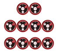 Ohewiiuk 10 Piezas Botón de Llamada Buscapersonas Inalámbrico de Llamada de Camarero para Restaurante Hookah Bar Cafe Bar Servicio Al Cliente Rojo