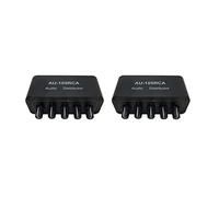 Ohewiiuk 2X Mezclador de Audio Estéreo 1 Entrada 5 Salidas Distribuidor de Fuente de Audio Multicanal Interfaz para Amplificadores de Potencia