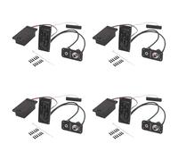 Ohewiiuk 4X Eléctrico Accesorio para Preamplificador Piezoeléctrico con de Tonos Activos de Latón