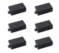 Ohewiiuk 6X Plastic Cubierta de Sellada Humbucker en Forma de Partes de Guitarra SQ Pickup (Negro)
